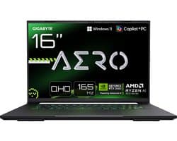 GIGABYTE AERO X16 2WHA3EEC65AP - Gaming Laptop - Ryzen AI 9 - RTX 5070 - 16 inch - 165 Hz