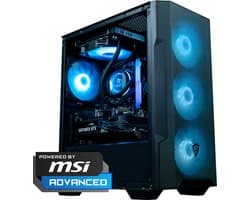 FlowUp x Powered By MSI - De Tetragame Gaming PC - Ryzen 7 5700x - RTX 5060 - 32 GB Corsair RAM - MSI 650w - 1 TB NVMe SSD - AZZA Galeforce ARGB