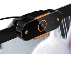 HD Webcam - Webcamera Live Stream - Online Vergaderen - Automatische Focus - 1080p Resolutie - Zwart