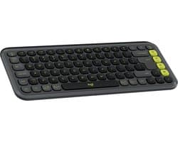 Logitech POP Icon Keys - Draadloos Toetsenbord - Bluetooth - Qwerty US - Graphite Green