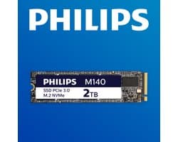 Philips M.2 NVMe SSD 2TB – Tot 3500MB/s – PCIe 3.0 – Supersnelle Interne SSD – Laptop, Desktop & PC Gaming