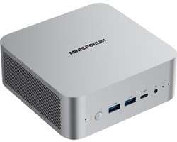 MINIS FORUM AI X1-255 Mini PC, mini pc desktops, mini pc met windows 11 pro, AMD Ryzen 7 255 (8c / 16t, up to 4.9GHz), HDMI/DP / USB4 (4K @ 120Hz), USBA X 3, 2.5G LAN, Wi-Fi 7 / BT5.4,Oculink Support