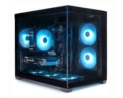 AMD Ryzen 5 Budget Game PC - Mini Aquarium Gaming Case met aRGb Towercooler (+25% CPU Performance) - RX Vega 8 - 32GB RAM - 1TB SSD - WiFi 6 - Bluetooth: 5.4 - Windows 11 - Aura GC10M