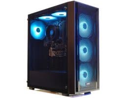 AMD Ryzen 5 5500 Game PC / Gaming Computer - Nvidia GeForce RTX 5060 Videokaart - 16GB RAM - 500GB SSD - Win11 - WiFi 6 / Bluetooth 5.4 - Gamdias Aura GC2