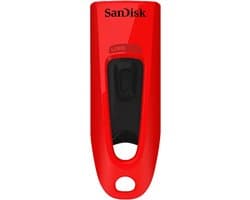 SanDisk USB Ultra 64GB USB Flash Drive - Rood - 130MB/s read - USB 3.0