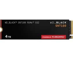 Western Digital Black SN7100 - Interne SSD - PCI Express 4.0 x4 - NVMe M.2 2280 3d v-nand (TLC) - 4 TB