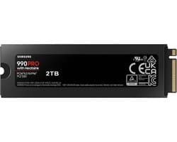 Samsung 990 PRO - Interne SSD met Heatsink - PCIe 4.0 - NVMe M.2 - PS5 Compatibel - (PC Pack) - 2 TB