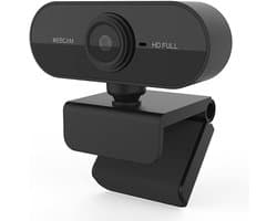 HD Webcam - PC Camera - Online Vergaderen - Ingebouwde Microfoon - 1080P Resolutie - Zwart