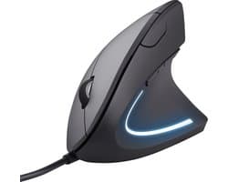 Trust Verto - Bedrade Ergonomische muis - Verticale Muis - USB aansluiting - Grijs