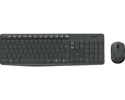 Logitech MK235 - Draadloos Toetsenbord en Muis - QWERTY - Donkergrijs