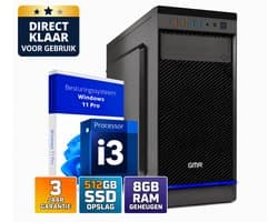 Intel Ultra Compleet Desktop PC | Intel Core i3 | 8 GB RAM | 256GB SSD | Windows 11 Pro | Business Office Multimedia Computer