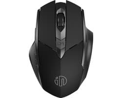 Garpex® Draadloze Muis Laptop - Computermuis - Oplaadbare Muis - LED Verlichting - Stille Draadloze Muis - Geschikt voor Gaming - Zwart