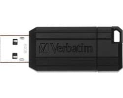 Verbatim Store'n'go PinStripe 64GB - USB-Stick / Zwart