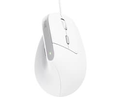 Trust Bayo II - Ergonomische Muis - Verticaal - Bedraad - Wit
