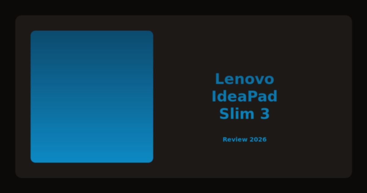Lenovo IdeaPad Slim 3 Review: Beste Budget Laptop van 2026?